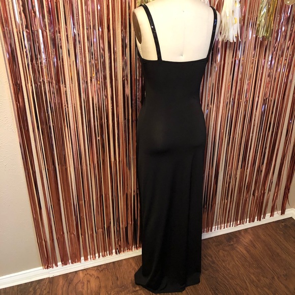 Black Sequin Gown - Picture 5 of 7
